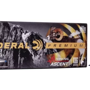 opplanet federal premium terminal ascent rifle ammo 270 winchester short magnum terminal ascent 136 grain 20 rounds p270wsmta1 main 1 jpg