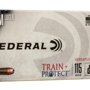 opplanet federal premium train protect pistol ammo 9mm luger jacketed hollow point 115 grain 50 rounds tp9vhp1 main jpg